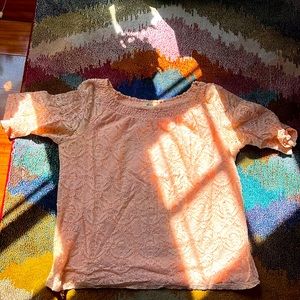 Midsleeve lace shirt